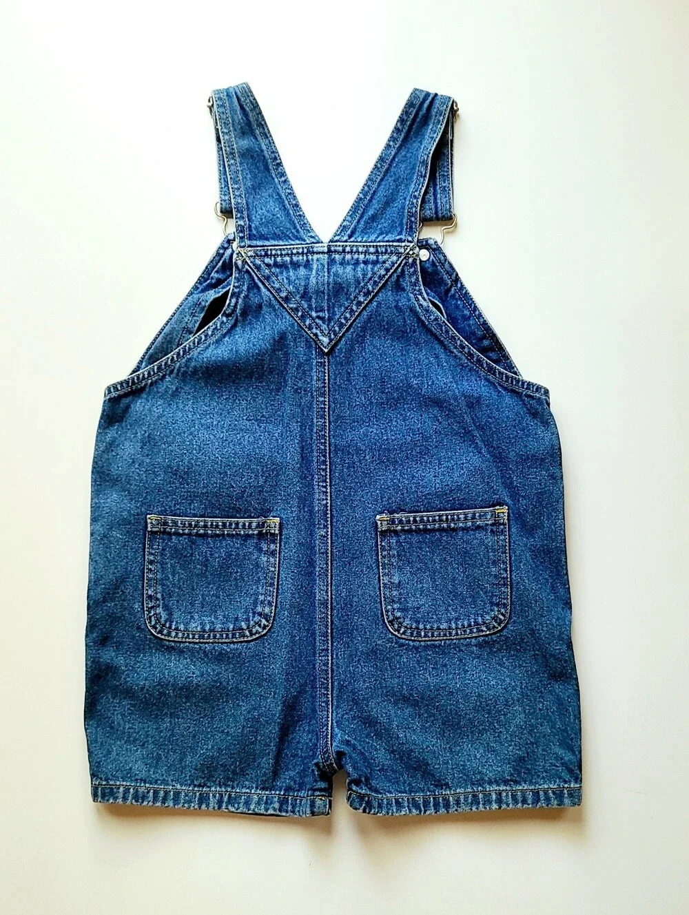 *Vintage* 90s Carter's Watch The Wear Denim Jean Bibs Boys Size 4T